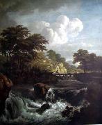 Jacob van Ruisdael Sunlight on the Waterfront oil painting